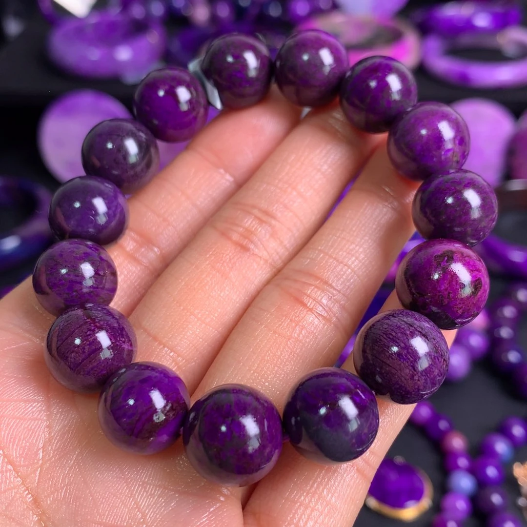 苏纪石（舒俱来）皇家紫手串未镶嵌艳**到