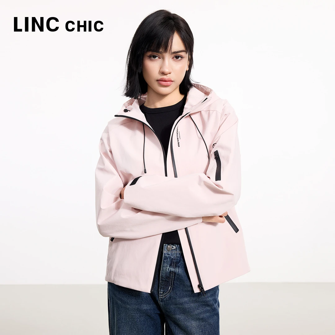 LINCCHIC/金羽杰都市轻机能连帽夹克外套S251JK126Y