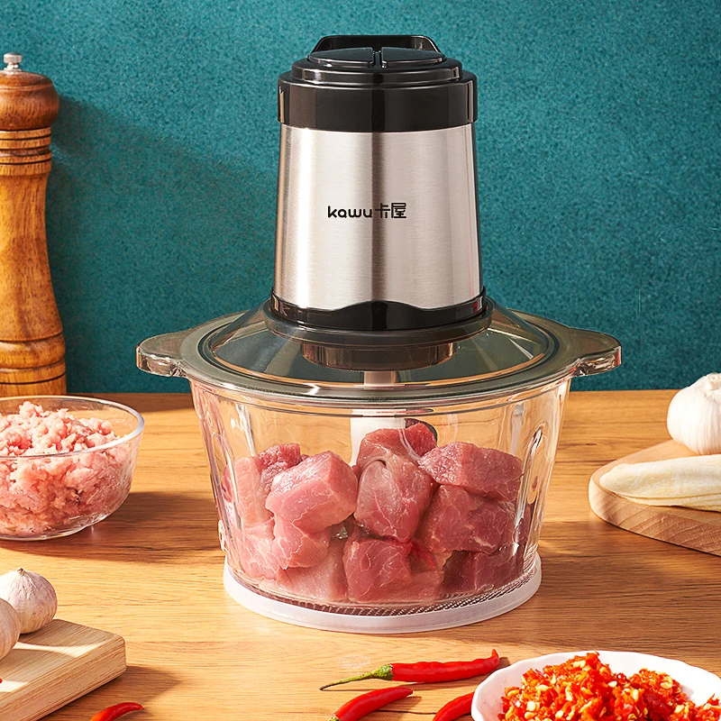 Kawu/卡屋 多功能 家用 双档调速 四页刀片大容量2.3L绞菜绞肉机