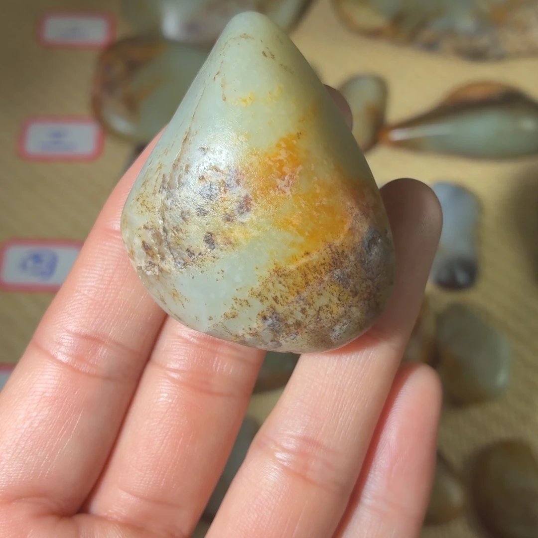 和田玉未镶嵌挂件63.5g