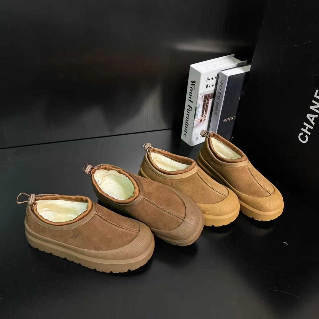 【年轮面包】加厚低帮雪地靴女2025冬季厚底圆头面包鞋洋气AB522-2