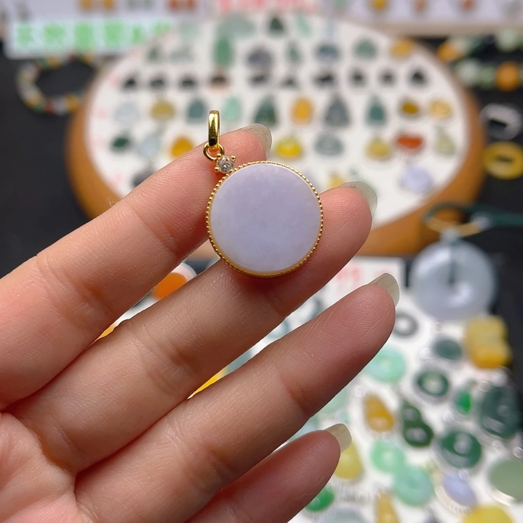 【闪购商品】翡翠颈饰银S925镶嵌王*吊坠