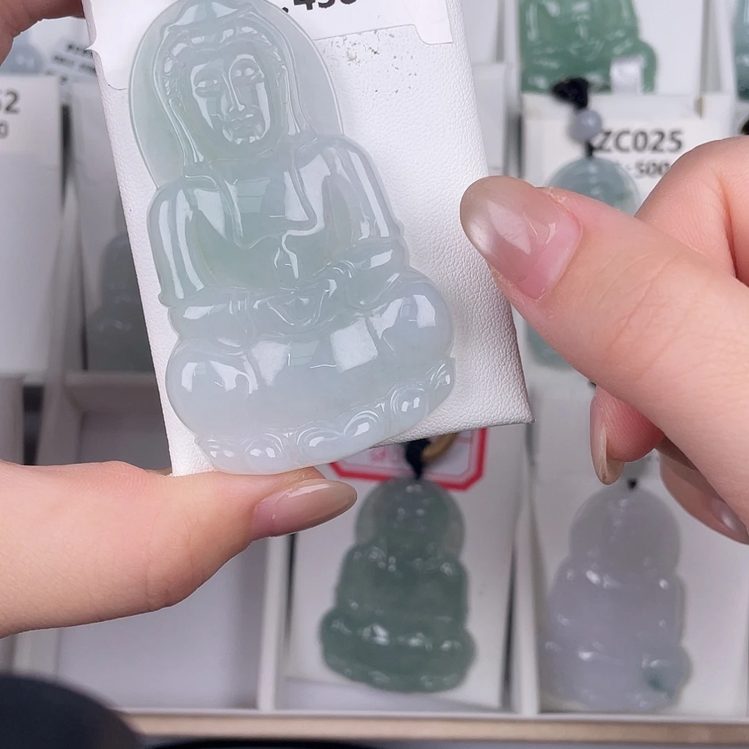 翡翠未镶嵌颈饰zc032