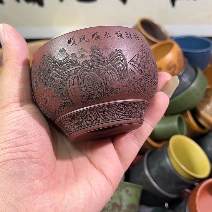 茶杯紫砂全手工紫砂主人杯