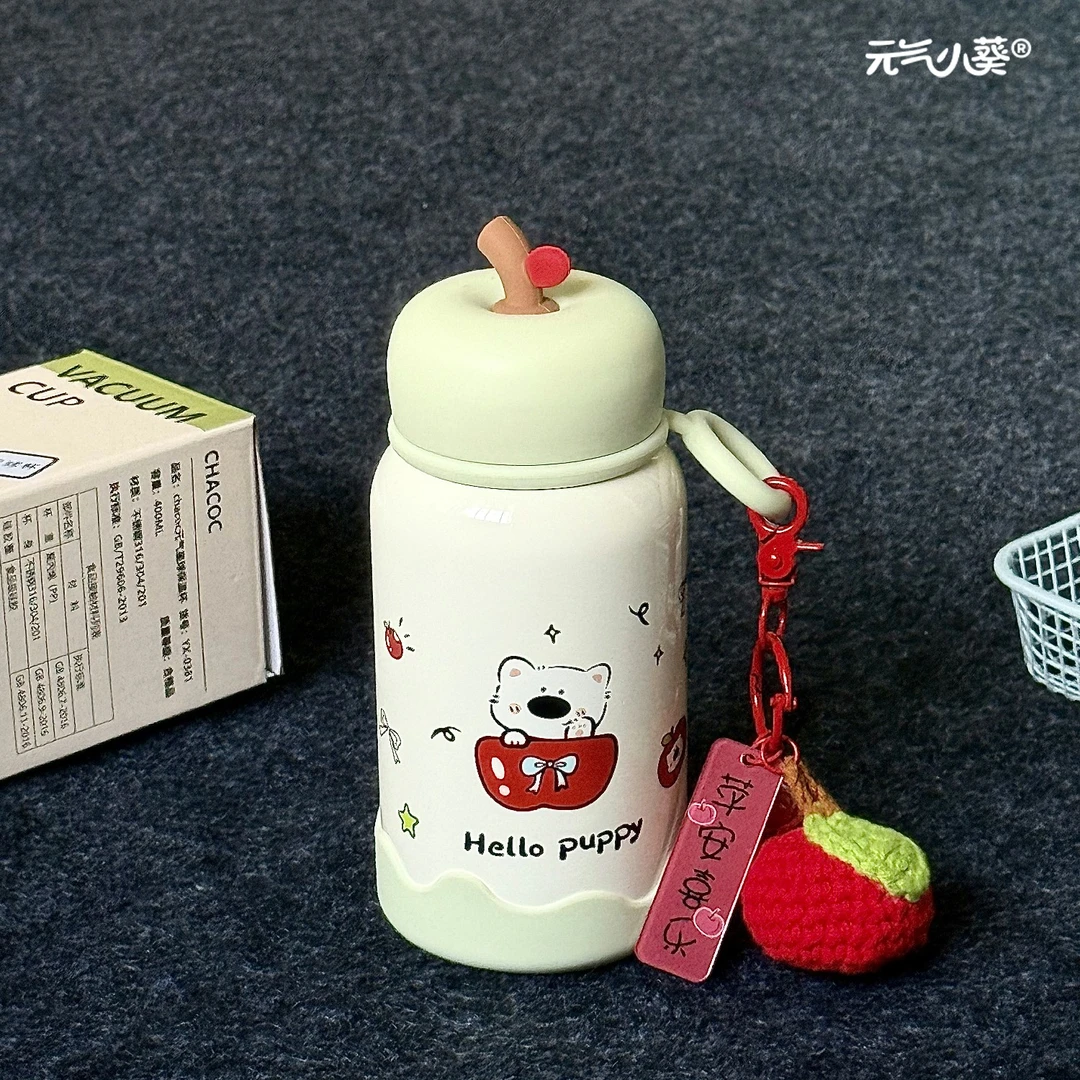 2025新款可爱小众ins保温杯便携316不锈钢高颜值学生简约卡通水杯