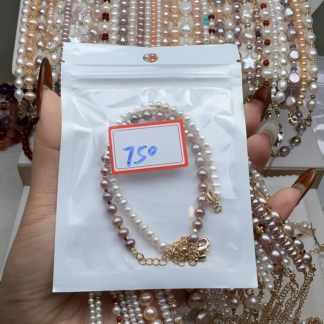 凌***子手绳淡水珍珠钛钢