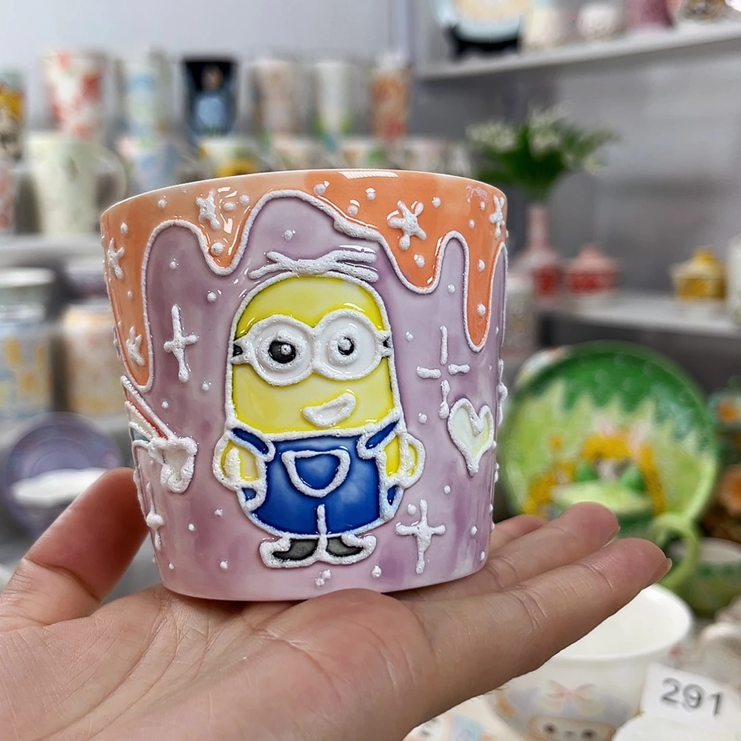 手绘高温釉下彩陶瓷