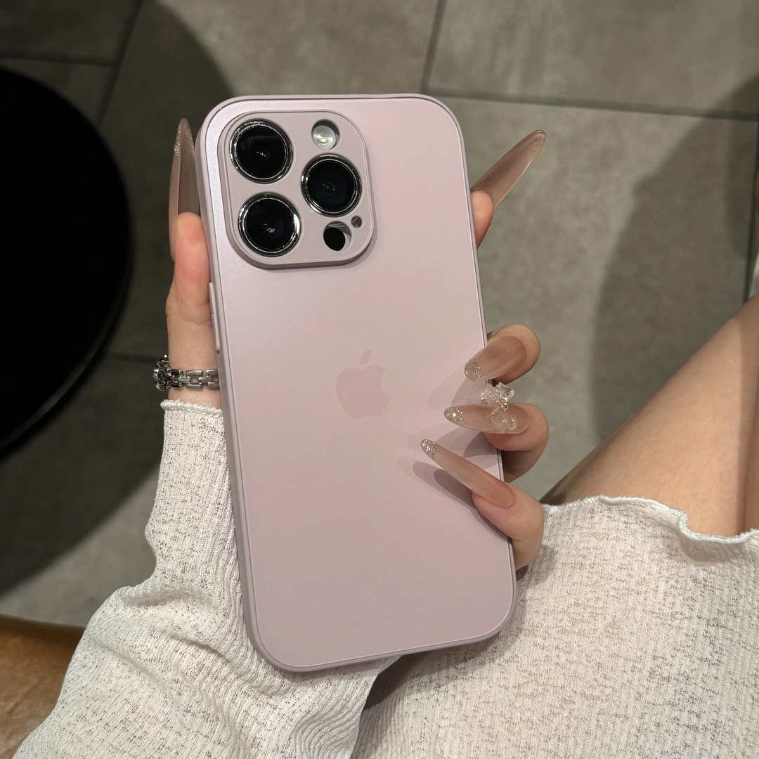 高级AG磨砂全包适用苹果16promax手机壳iPhone15新款14硬13简约12