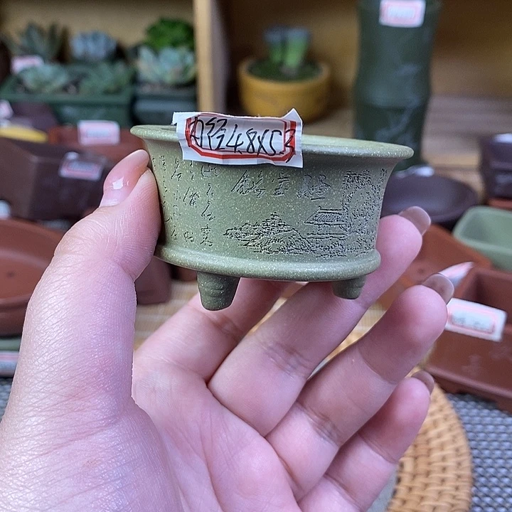 琉璃手工艺品宜兴紫砂精品花盆