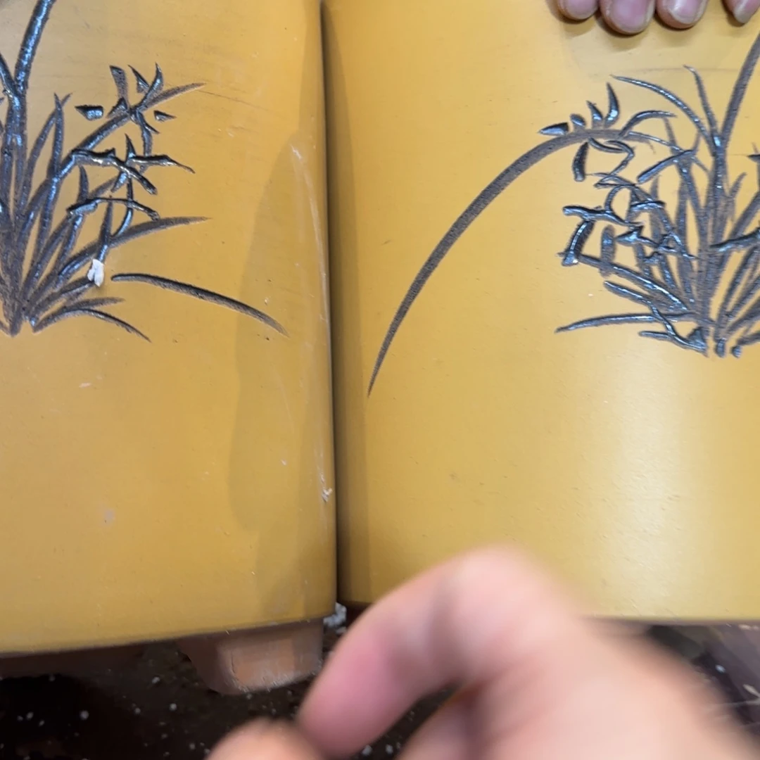 紫砂花盆口径17高度22