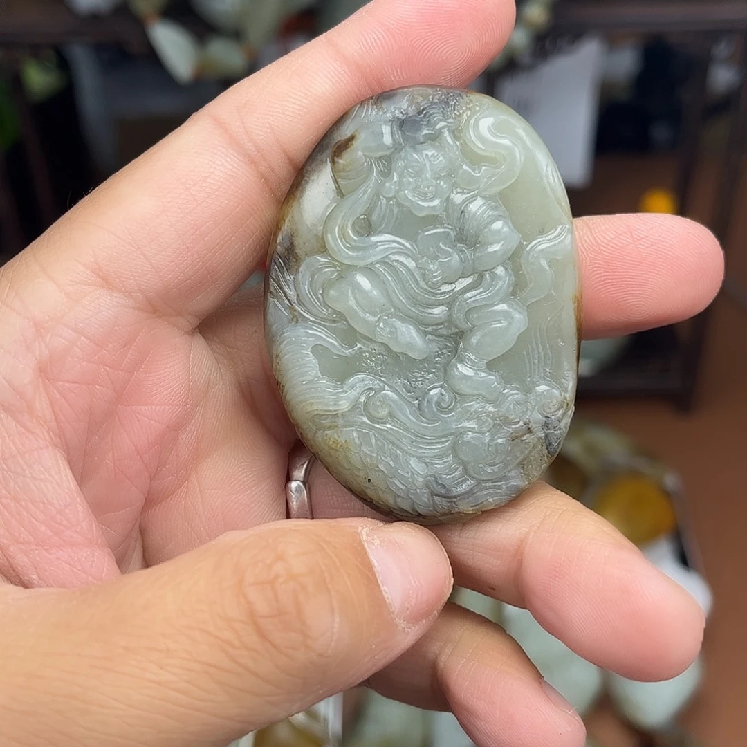 和田玉未镶嵌颈饰