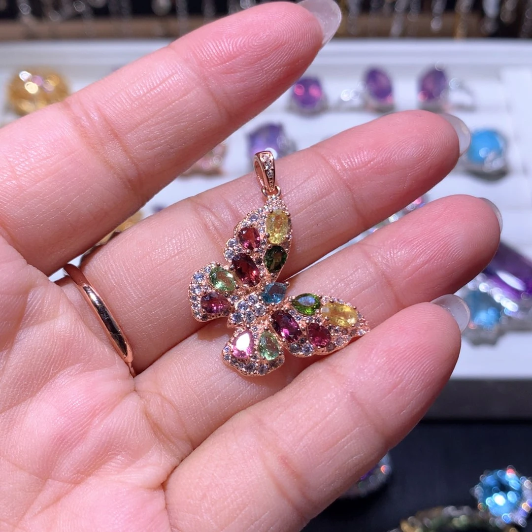 【闪购商品】水晶戒指银S925镶嵌哎****喂吊坠