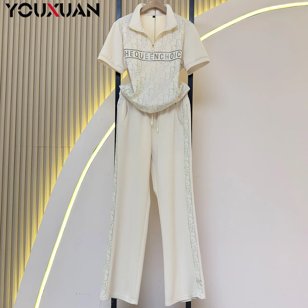 夏季新品女士显瘦百搭韩版时尚女装休闲短袖运动套装89285