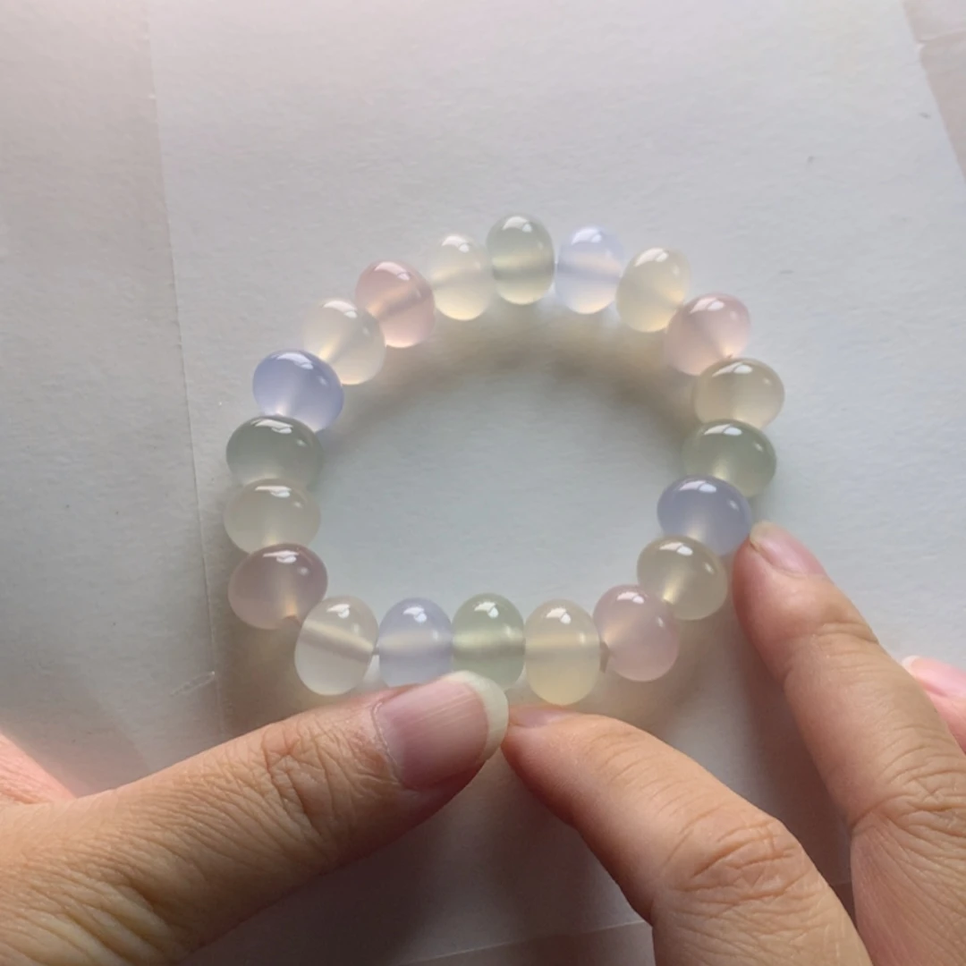 手镯玛瑙/玉髓未镶嵌燕*姐手串