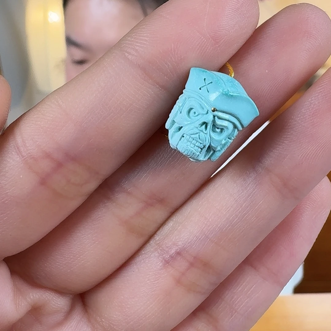 绿松石未镶嵌挂件