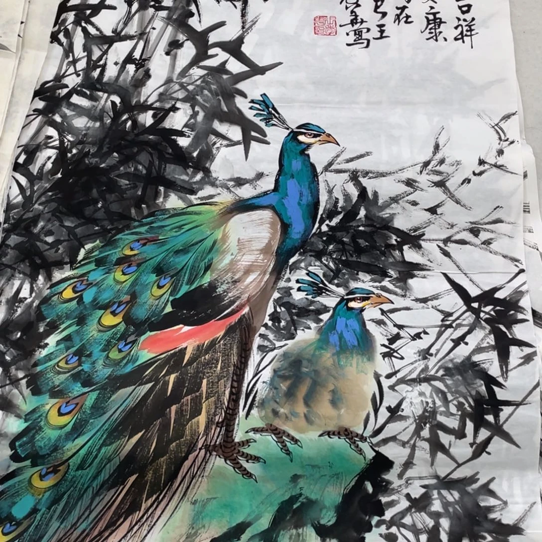 国画王孝华老师绘画