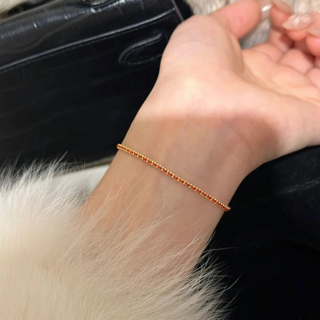 金致良缘MAX高定精工小红绳精致百搭编织绳手绳 转运小众手链女