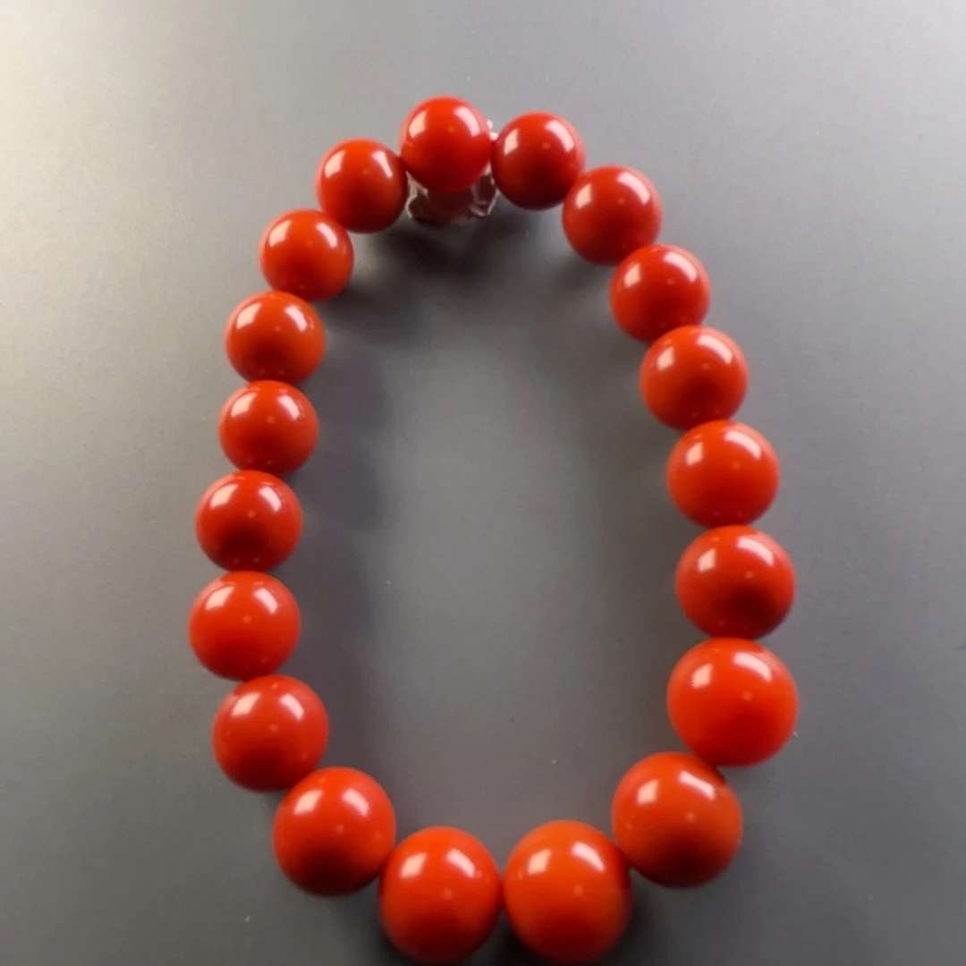 南红玛瑙保山天然原矿东山大水沟11➕mm单圈未镶嵌魚**s