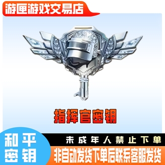 和平精英战场指挥官隐藏款密钥珍宝昵称名字礼盒未成年禁止下单