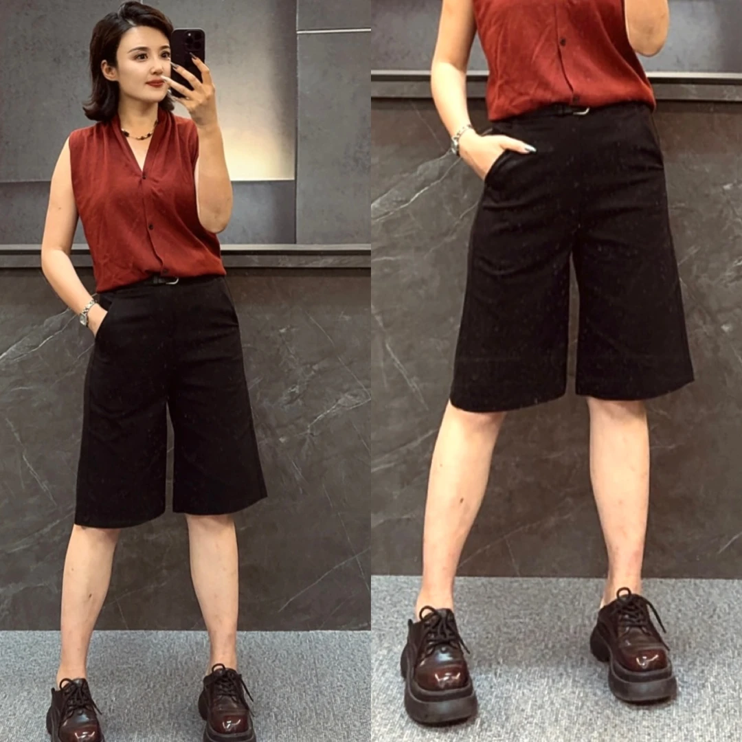 【贾小姐高定】高品质五分中裤 3611-2