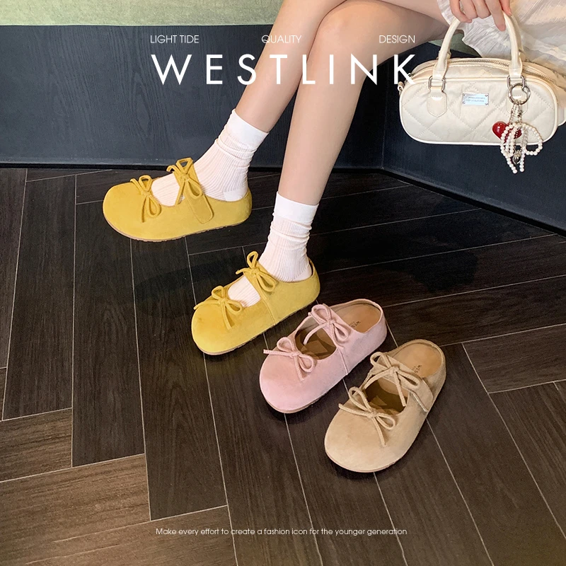 西遇勃肯鞋拖鞋女款2025爆款夏季多巴胺百搭增高厚底外穿包头半拖