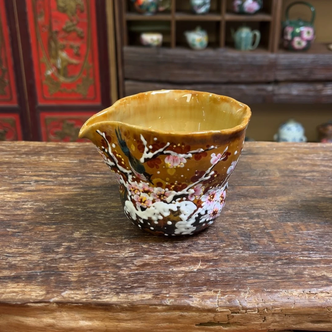 柴烧手工手绘陶瓷
