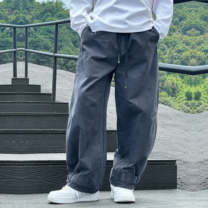 痞帅男童工装裤春秋新款儿童宽松休闲裤子秋季潮酷大男孩帅气长裤
