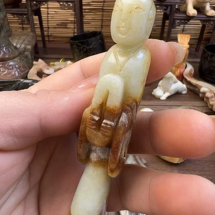 和田玉（糖玉）未镶嵌车挂