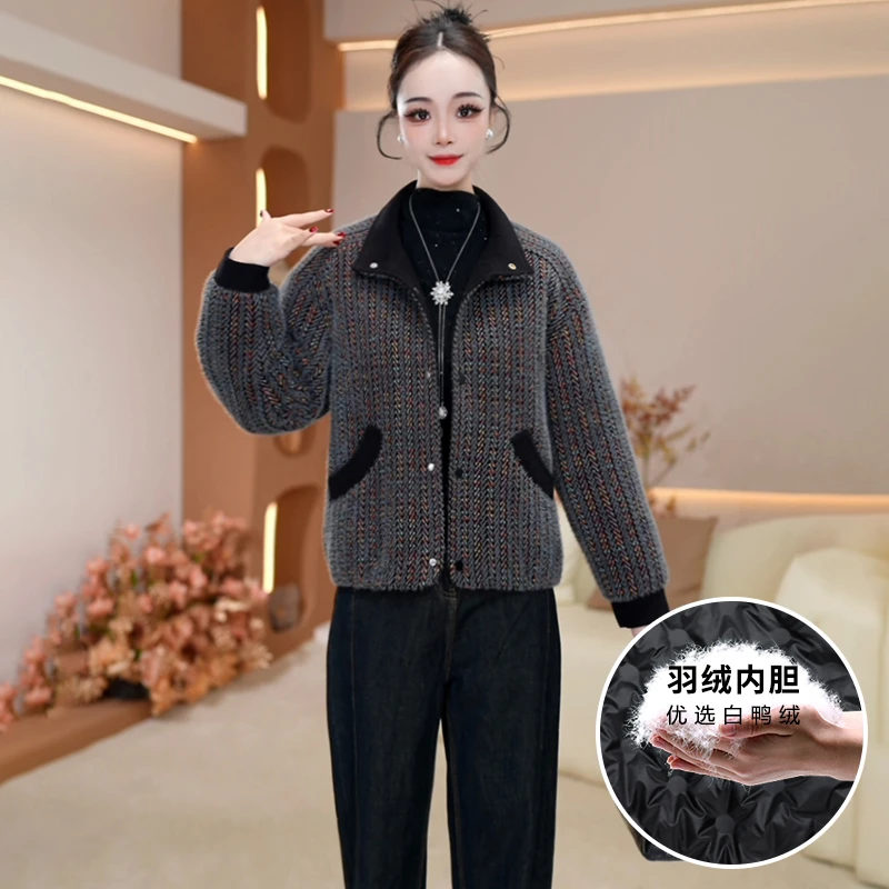 秋季新款优雅气质女装时尚加厚休闲羽绒外套【792#】