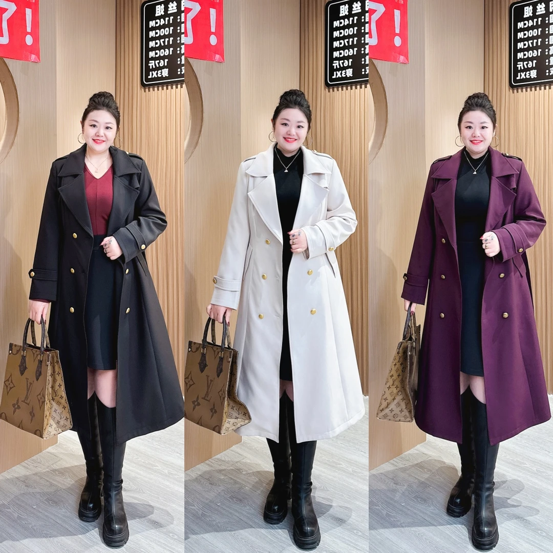【现货梅姐定制】上新原创定制设计款百搭轻奢气质女风衣外套MJ9036
