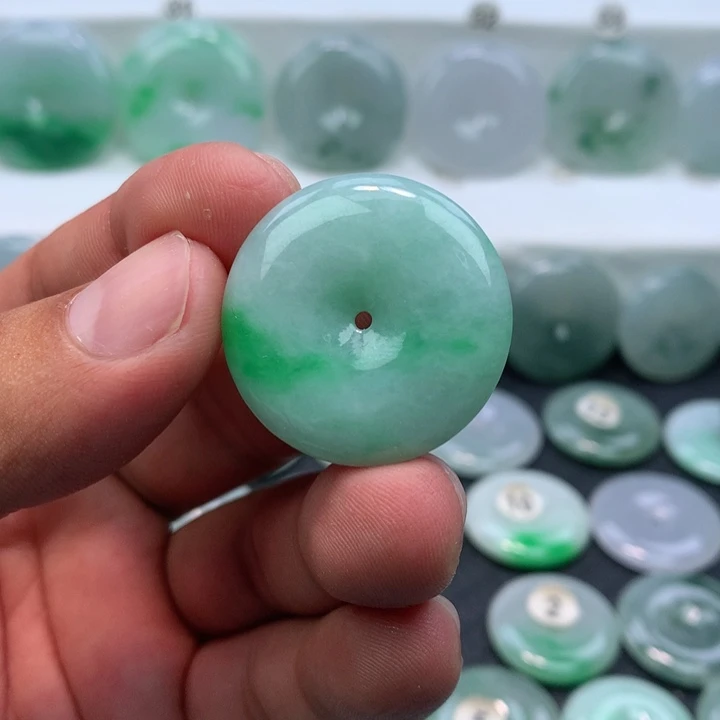 颈饰未镶嵌翡翠缅甸天然A货翡翠29,5-5.9