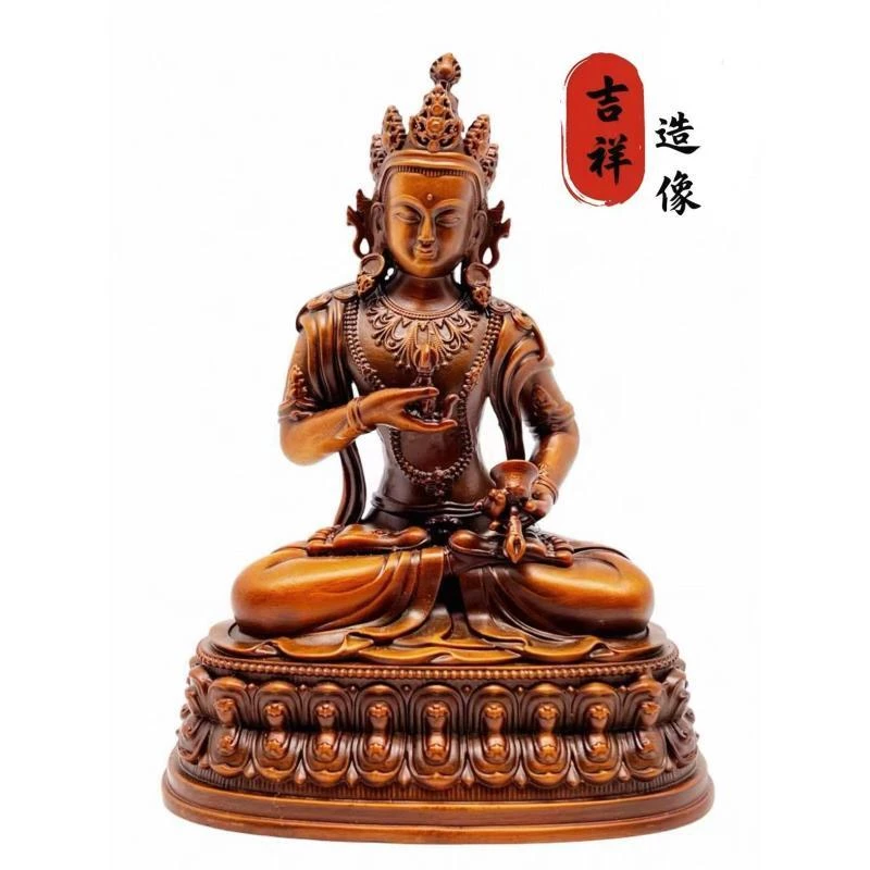 古法红铜纯手工《金刚萨埵》藏传密宗家用铜像摆件