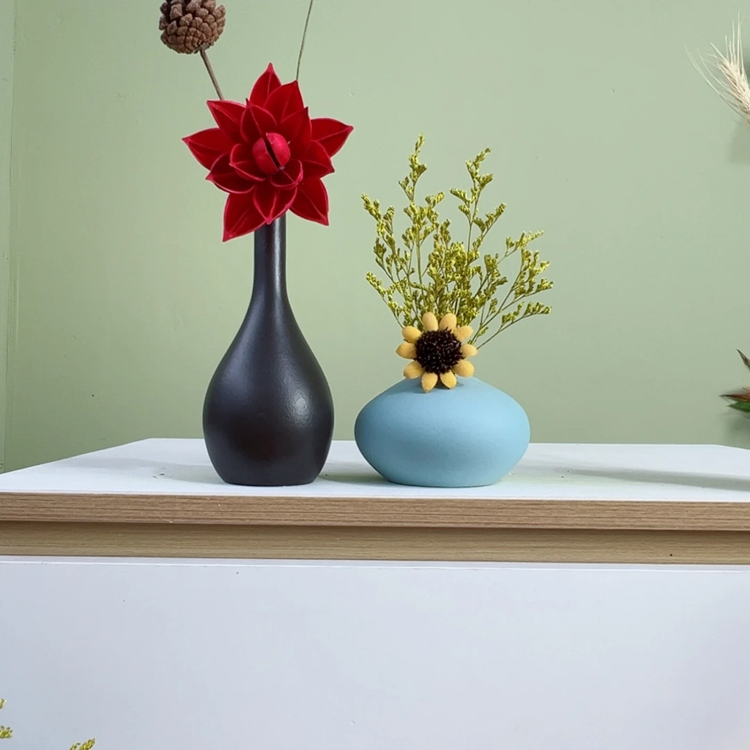 摆件花瓶带花高度20-30厘米左右