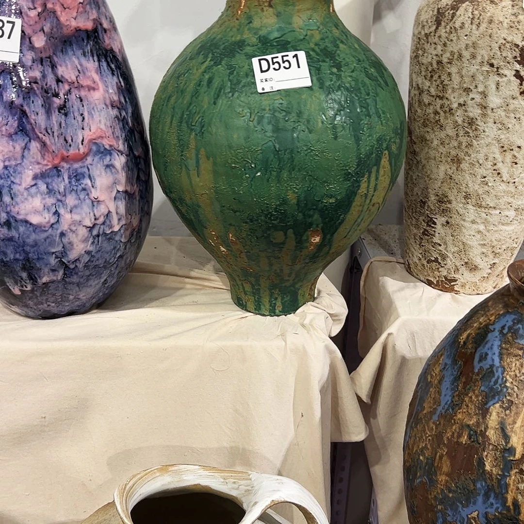 瓶D551高37.5口10陶瓷花瓶无孔