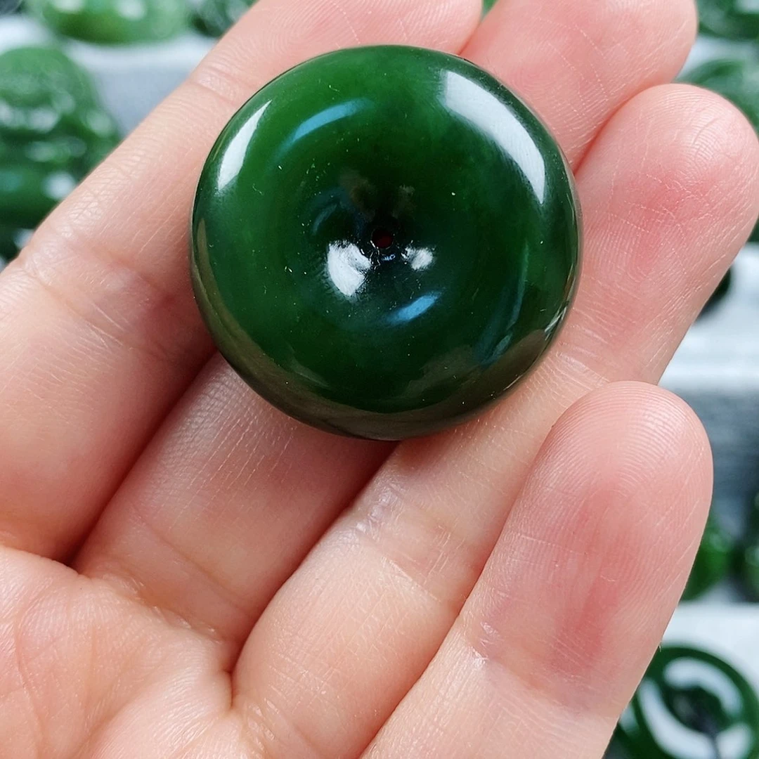 和田玉未镶嵌颈饰30mm