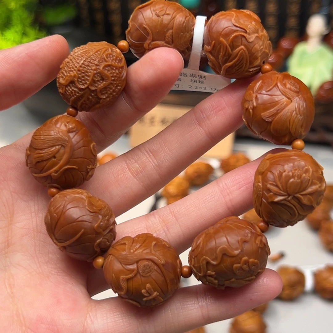 手串/手链橄榄核八路来财2.2/2.3铁核