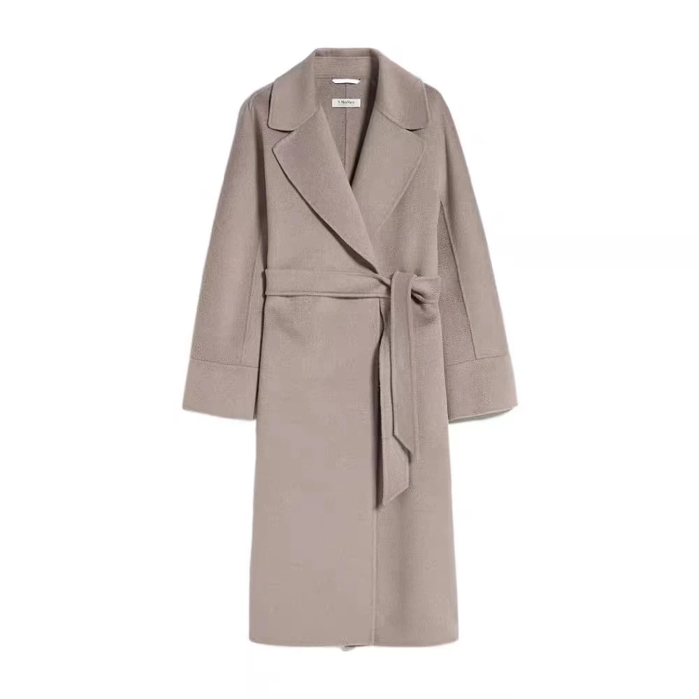 未使用 MaxMara 【念念活动】女士羊毛混纺系带大衣