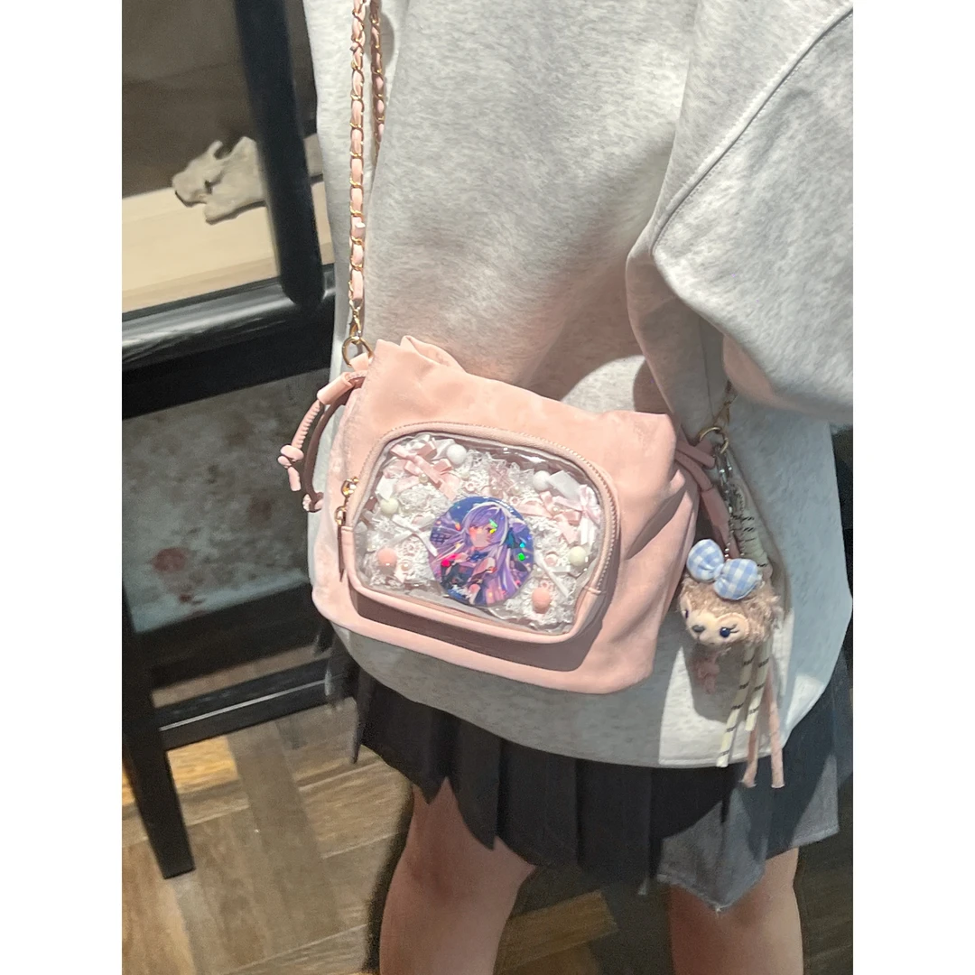 艾米兔女包时尚潮流简约2025新款小众ins痛包百搭单肩斜挎链条包