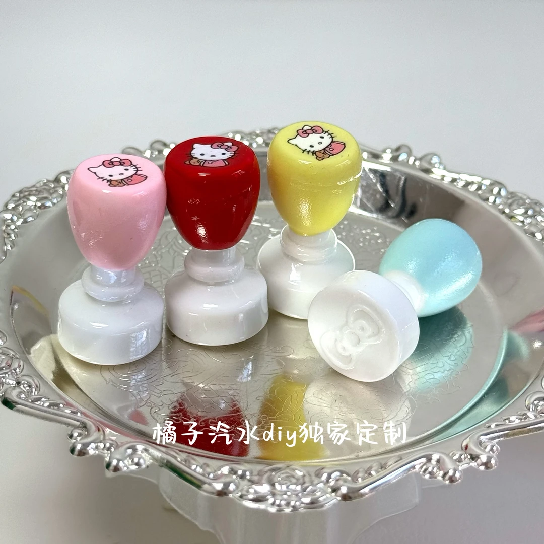 【橘子汽水定制-喵星传国玉玺印章】卡通diy树脂配件微缩仿真食玩