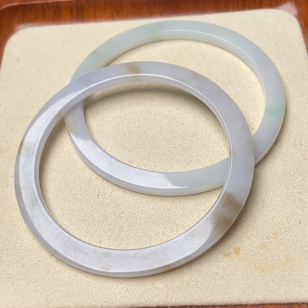 翡翠未镶嵌手链叮当镯