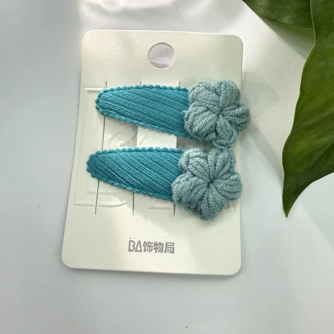 蓝色可爱儿童刘海夹发夹 3508