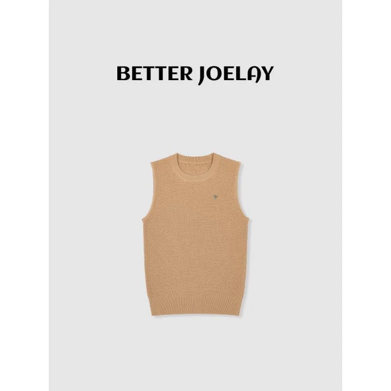 BETTER JOELAY-【温柔日落】时尚针织马甲上衣无袖韩版百搭LL3920