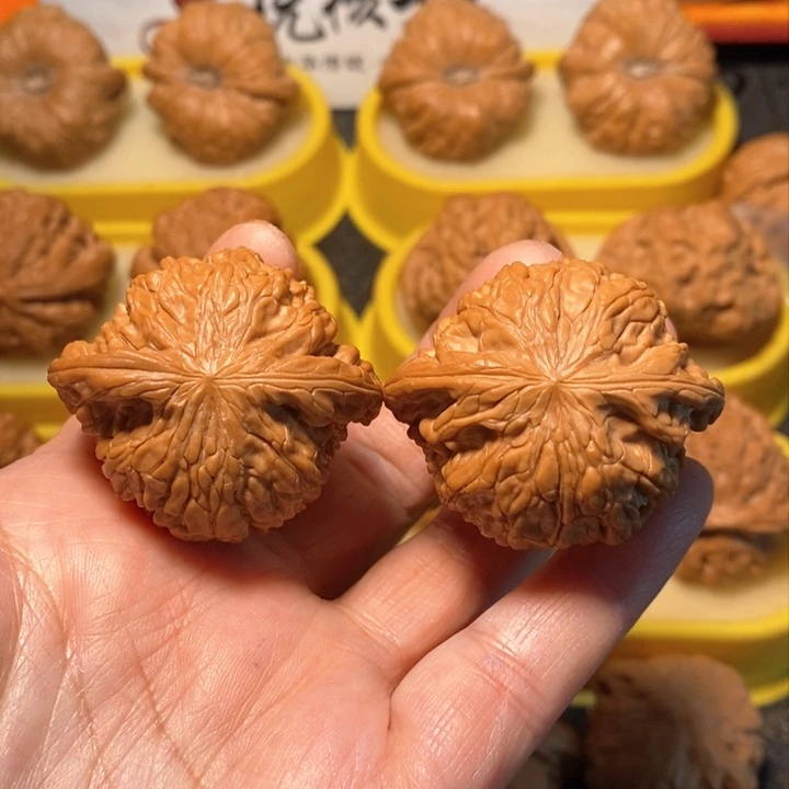 文玩核桃把件磨盘 精对 40.5