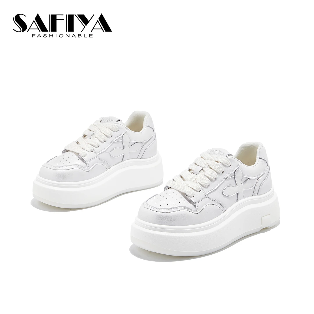 索菲娅Safiya2025春季新款厚底潮流百搭时尚女士休闲鞋SFD1111A35