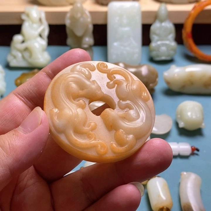 和田玉未镶嵌挂件