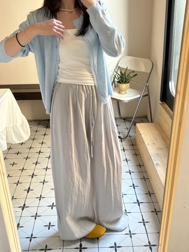 Sister’s present/花苞腰头冰麻山本裤