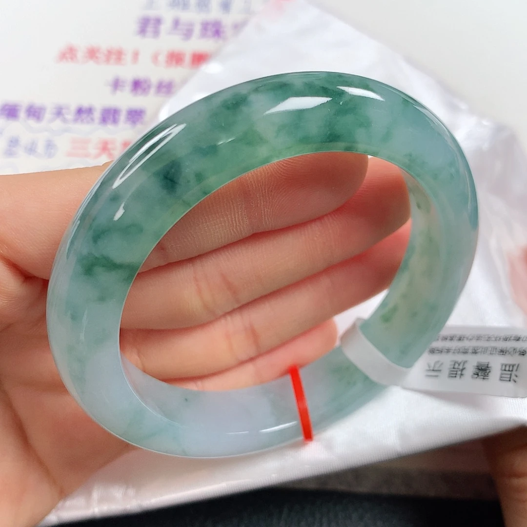 未镶嵌手镯翡翠 正圈①③⑤高货瑕疵漏