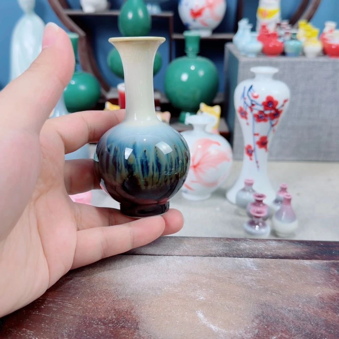 陶瓷手工小花器摆件