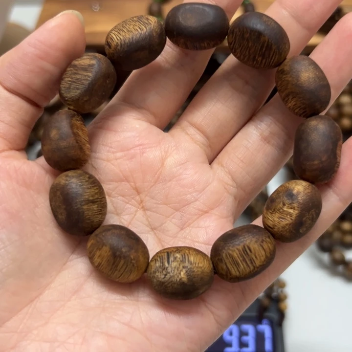 ****糖沉香碎屑沉香随形大留疤单圈 13.6