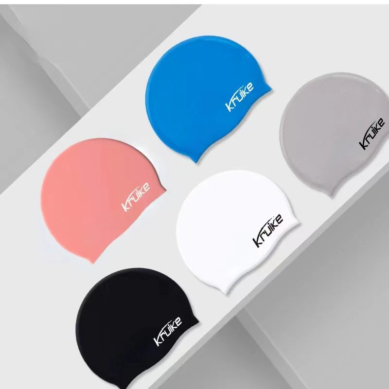 凯瑞克泳帽护耳长发防水专业硅胶大号舒适防滑游泳帽弹力大不勒头